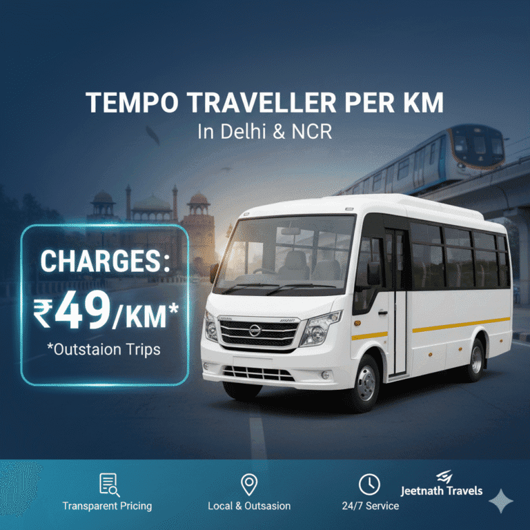 Tempo Traveller Charges Per Km In Delhi