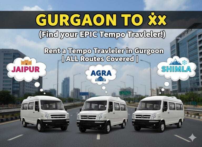 tempo traveller on rent gurgaon