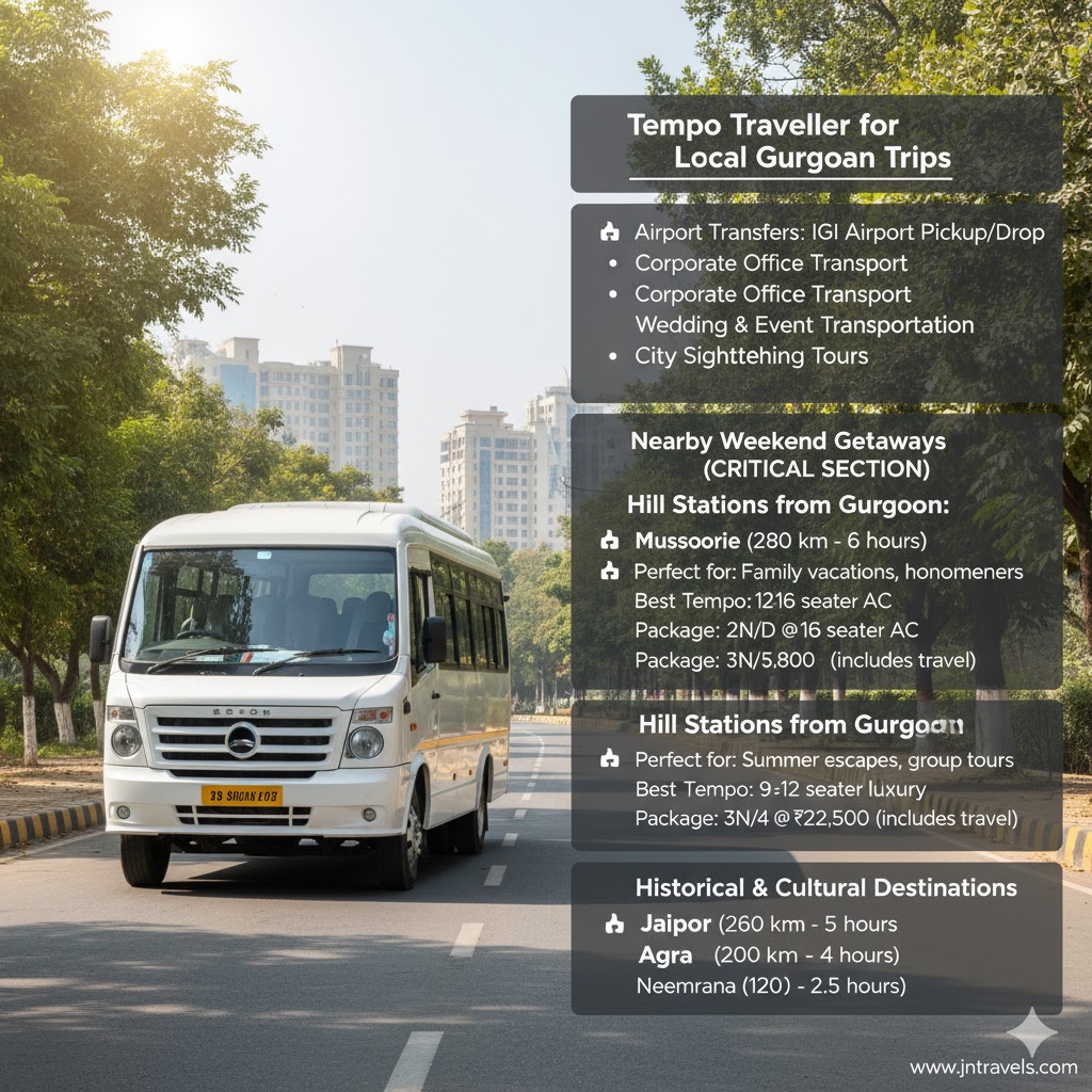 tempo traveller on rent gurgaon
